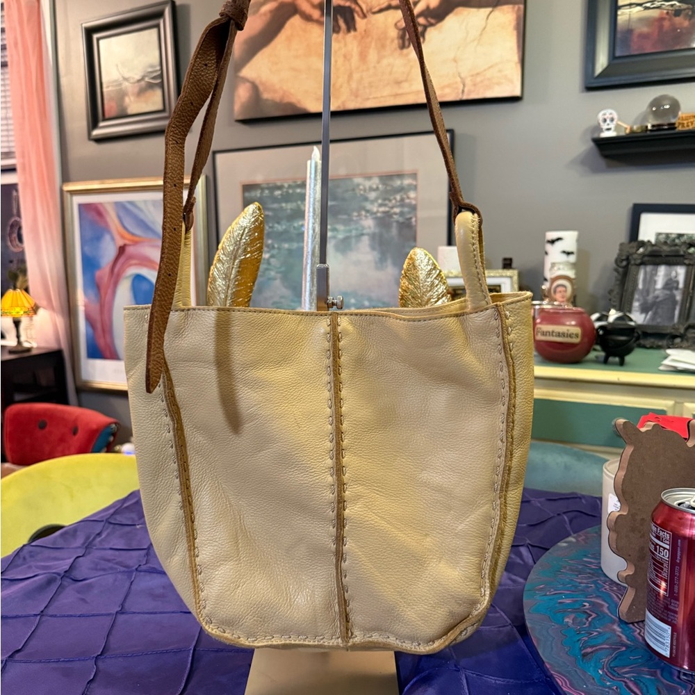 The Sak Crossbody Elegant Cream Tote Bag